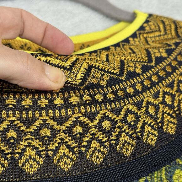 Jean Paul Gaultier Fuzzi Italy Byzantine Sleeveless Top Womens L Abstract Mesh - Picture 4 of 14